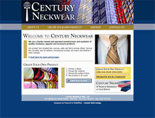 Tablet Screenshot of centuryneckwear.com